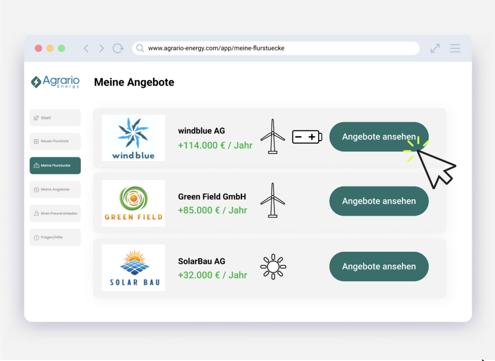 Plattform zum Ausbau erneuerbarer Energien